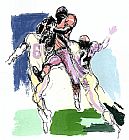 Leroy Neiman Famous Paintings - Receiver